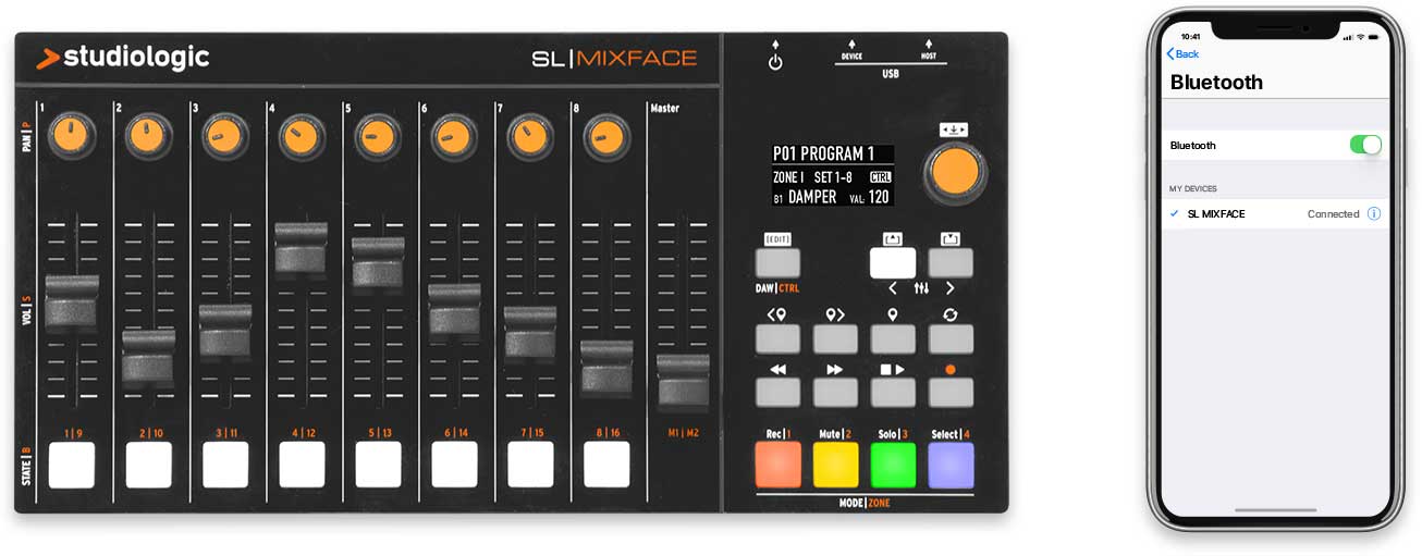 SL Mixface bluetooth connection