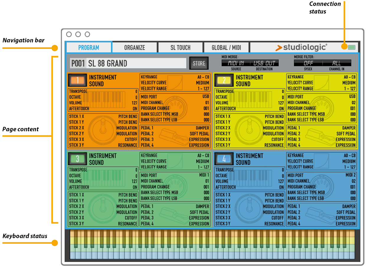 main interface