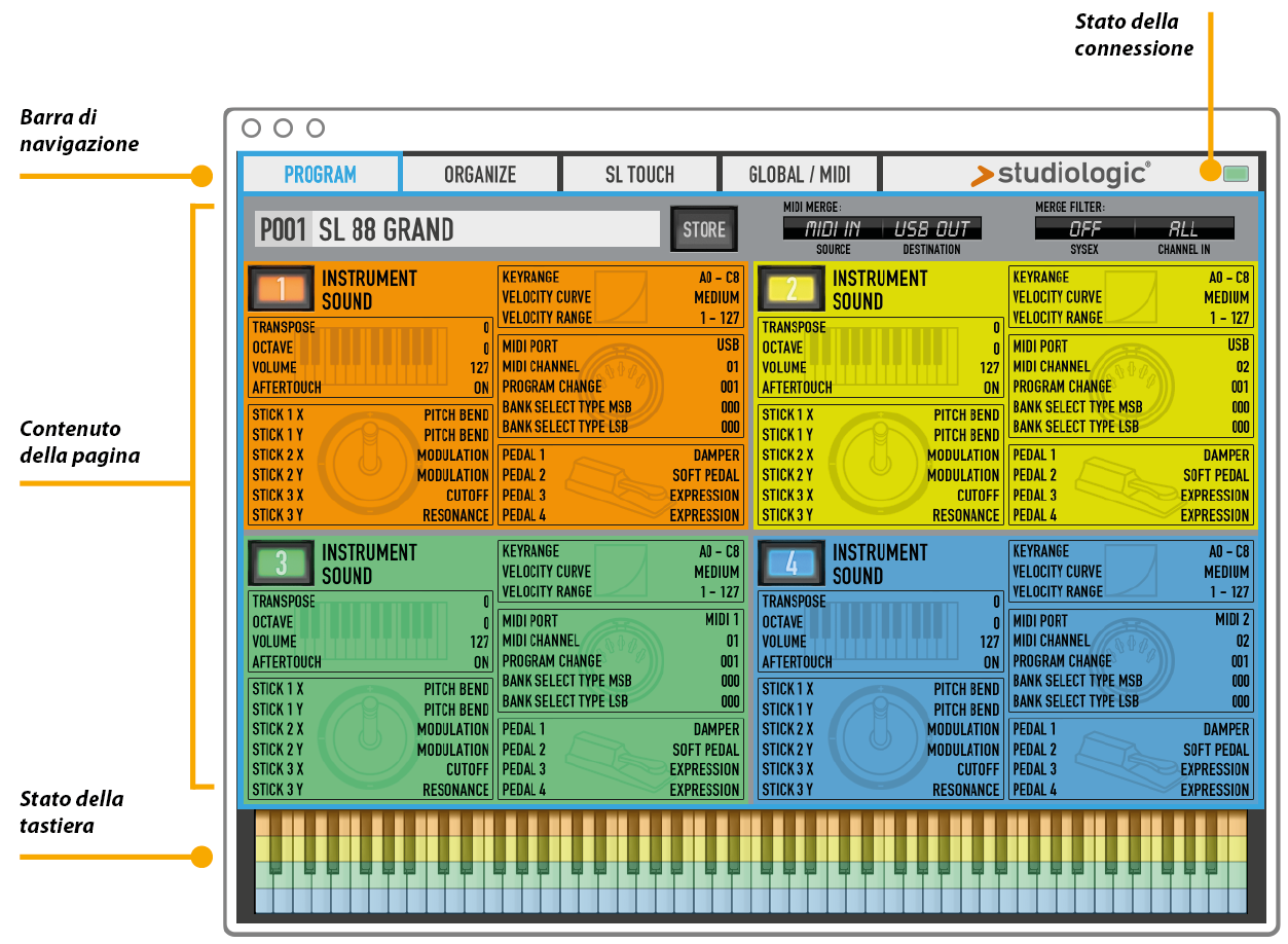 main interface