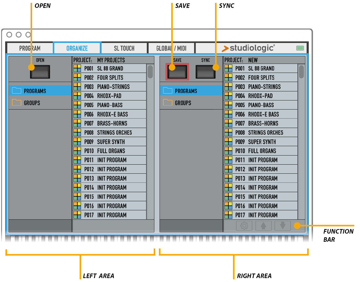 Program edit settings