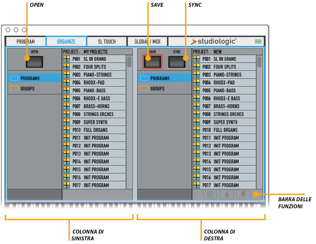 Program edit settings