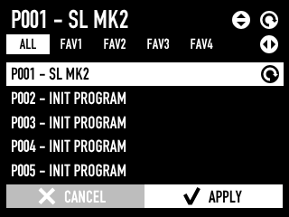 Program selection